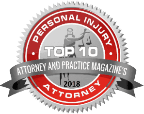 Attorney and Practice Magazine Top 10 Personal Injury Attorney 2018